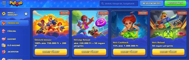 Pistolo Bonuses